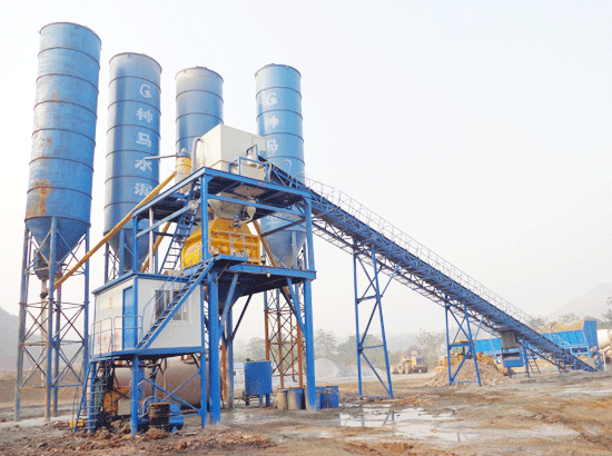 Case of HZS120 concrete mixing station in Wuhan, Hubei