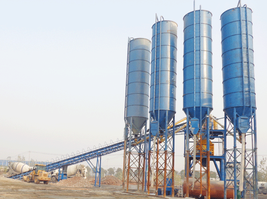 Case of HZS120 concrete mixing station in Wuhan, Hubei