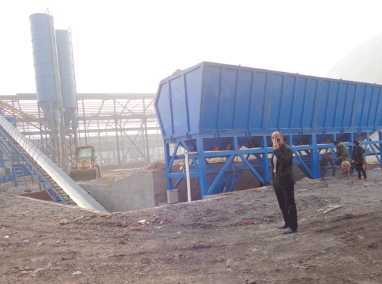 Case of HZS120 concrete mixing station in Wuhan, Hubei