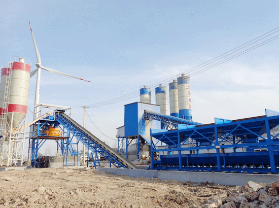 Case of HZS60 concrete mixing station in Yancheng, Jiangsu