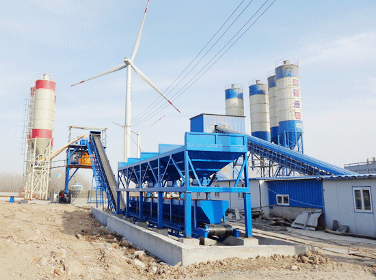 Case of HZS60 concrete mixing station in Yancheng, Jiangsu