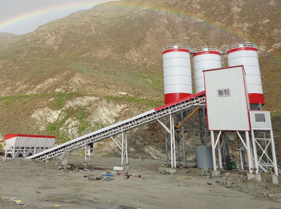  Lhasa HZS120 concrete mixing station