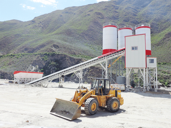  Lhasa HZS120 concrete mixing station