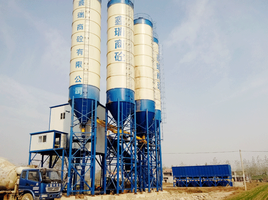 Case of HZS120 concrete mixing station in Shenqiu