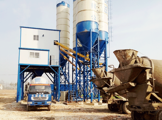 Case of HZS120 concrete mixing station in Shenqiu