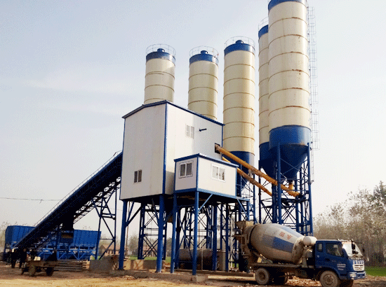 Case of HZS120 concrete mixing station in Shenqiu