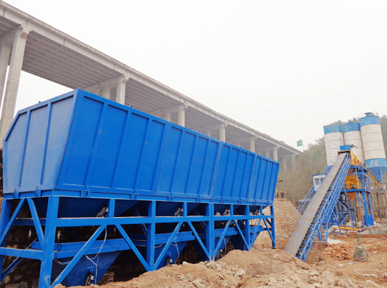  Case of HZS120 concrete mixing station in Bazhong, Sichuan