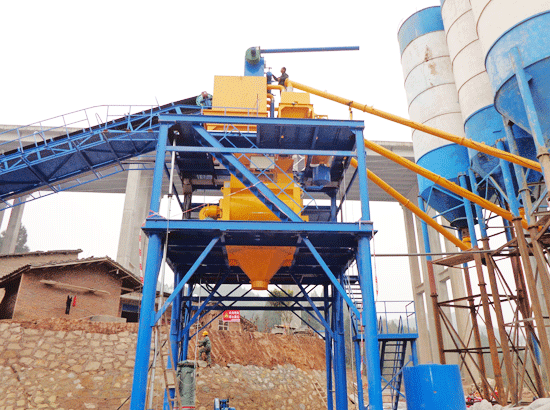  Case of HZS120 concrete mixing station in Bazhong, Sichuan