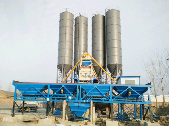  Type 75 concrete mixing station in Baodi, Tianjin