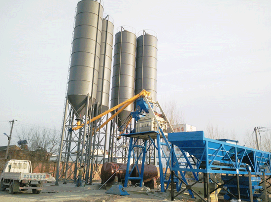  Type 75 concrete mixing station in Baodi, Tianjin