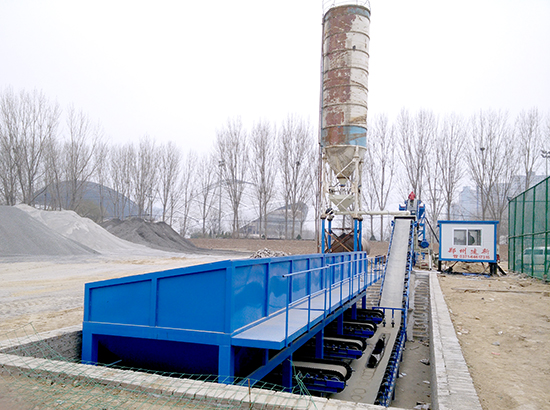 Zhengzhou 500 tons stabilized soil mixing plant field case