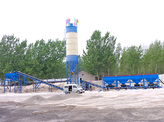 600 tons of stabilized soil mixing plant in Qi County, Mengz