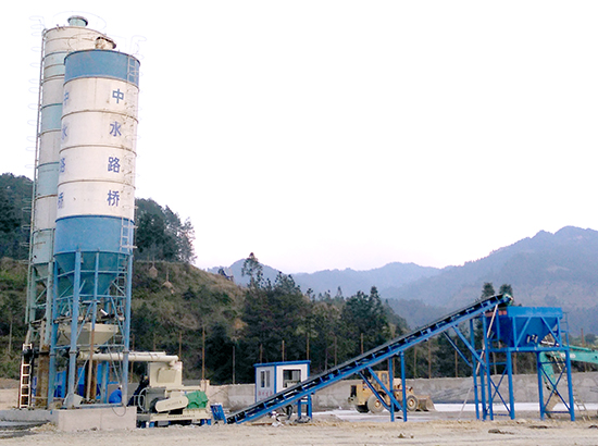 600 tons stabilized soil mixing plant site case in Kerry, Gu