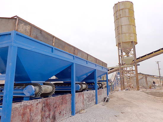 Hunan 300 tons stabilized soil mixing plant site case