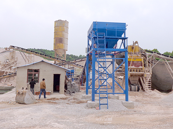 Hunan 300 tons stabilized soil mixing plant site case