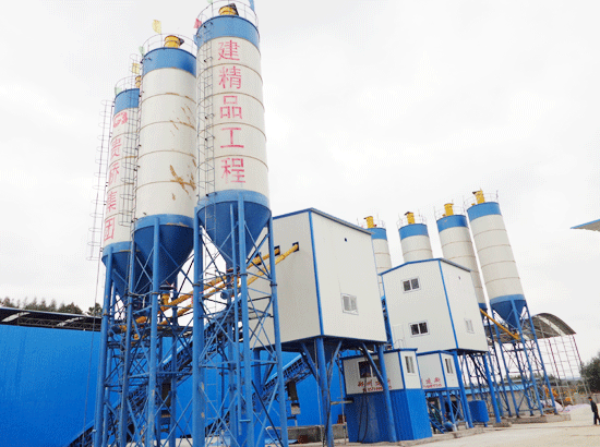 Case of double HZS120 concrete mixing station in Liuzhou, Gu