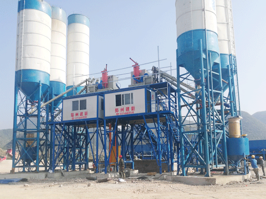 Guizhou six branch and double 90 concrete mixing station