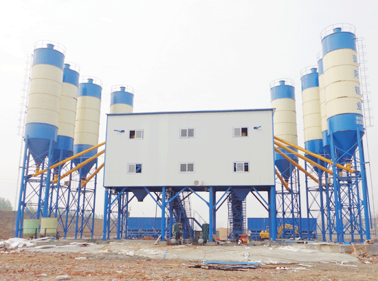 Case of HZS120 concrete mixing station in Nanyang, Henan