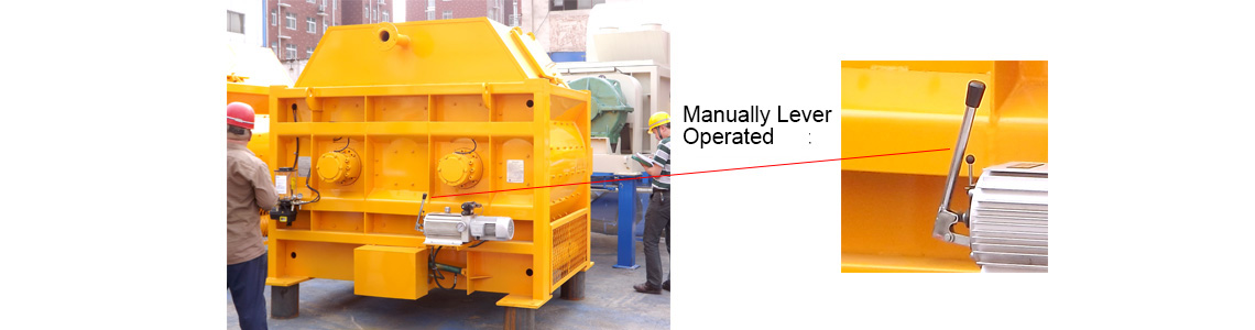 JS2000 concrete mixer Manual lever