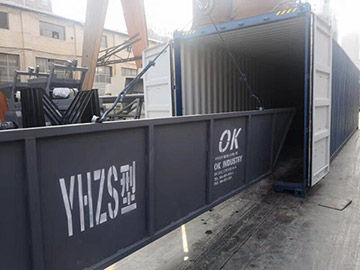  Zhengzhou Jianxin HZS50 mobile concrete mixing plant overseas market will meet the fruits of the ha