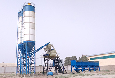 Uzbekistan 75 concrete mixing plant