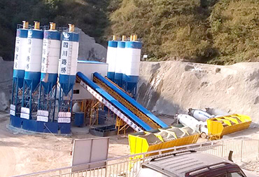 Yunnan shuang 120 concrete mixing plant