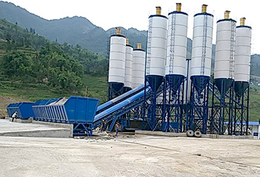 Yunnan double 180 concrete mixing plant