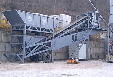 Korea YHZS50 Mobile concrete mixing plant