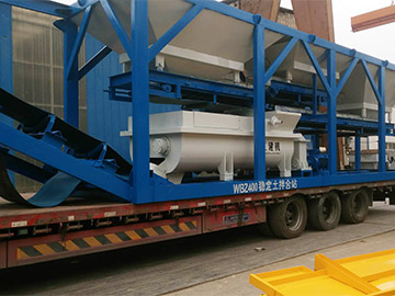 Zhengzhou Jianxin Machinery 400T Stabilized Soil Mixing Station One   Machine was loaded to Lhasa.