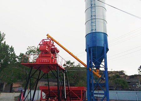 Successful installation and commissioning of HZS35 small concrete batching plant in Huozhou, Shanxi, China