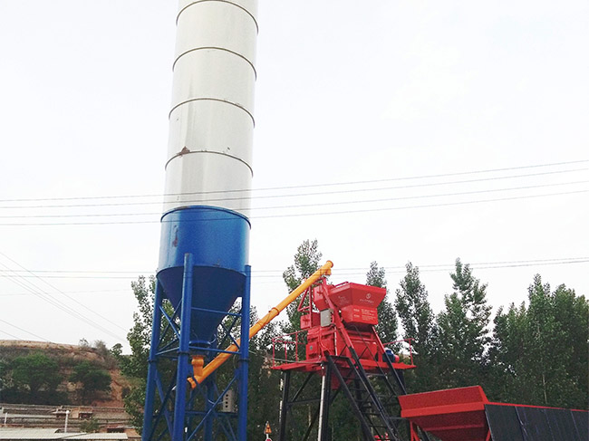 Successful installation and commissioning of HZS35 small concrete batching plant in Huozhou, Shanxi, China