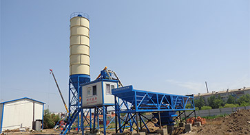 Zhengzhou Jianxin Machinery HZS50 environmentally friendly concrete batching plant participates in the construction of Russian highway project.
