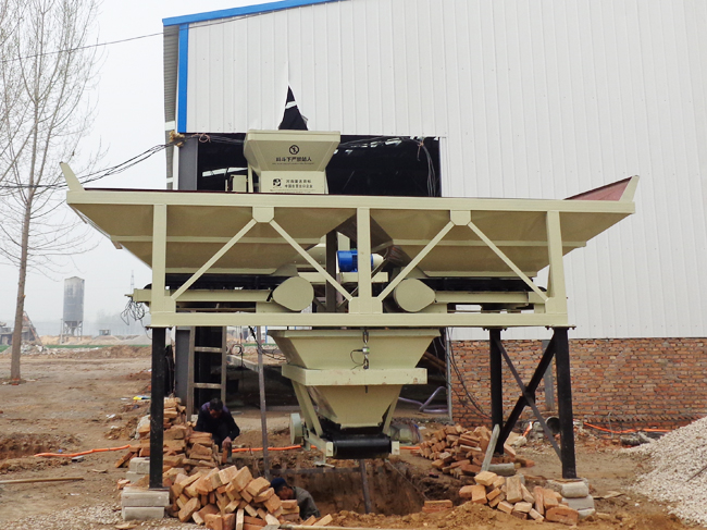 Application Case of Jianxin JS500 Small Concrete Mixer in Huozhou 25 Mixing Station in Shanxi