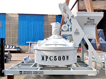 MPC500 Vertical shaft planetary concrete mixer