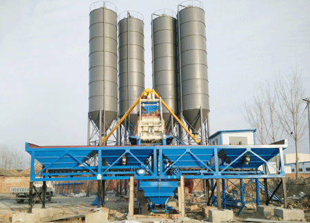  Type 75 concrete mixing station in Baodi, Tianjin