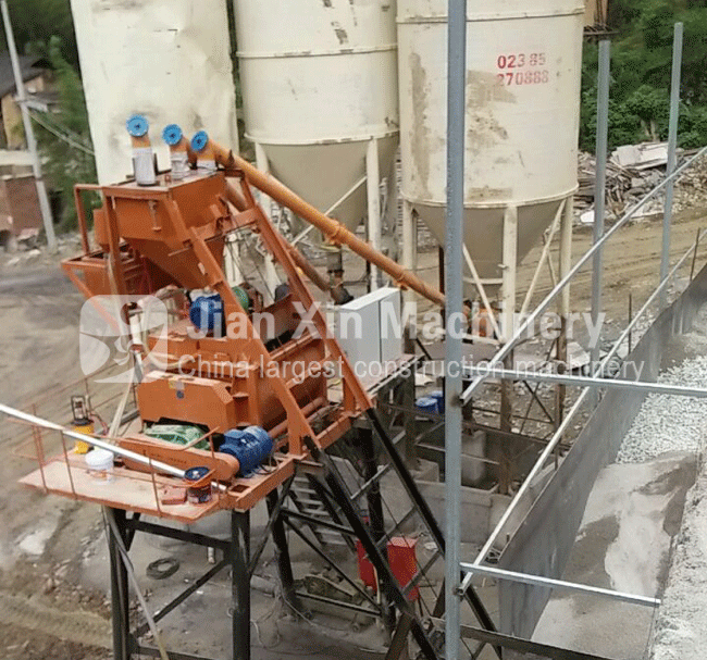 HZS50 concrete batching plant equipment