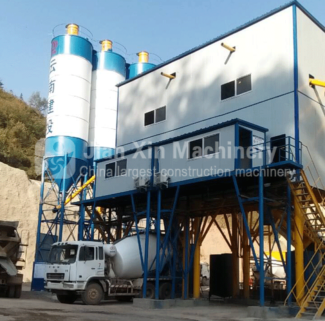 HZS120 concrete batching plant