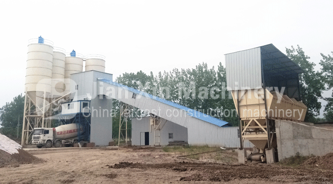 HZS180 concrete batching plant