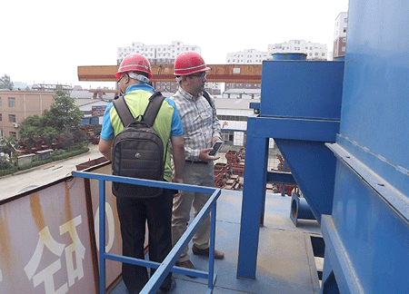 South Korean customers inspects Jianxin brand concrete mixin