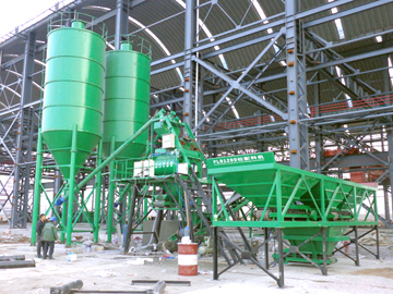HZS35 concrete batching plant