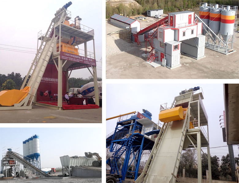 The basic container-type mixing plant