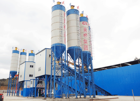 Case of double HZS120 concrete mixing station in Liuzhou, Gu
