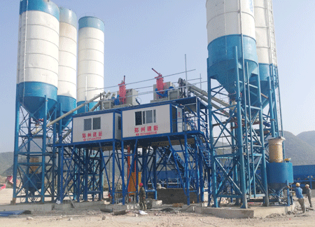 Guizhou six branch and double 90 concrete mixing station