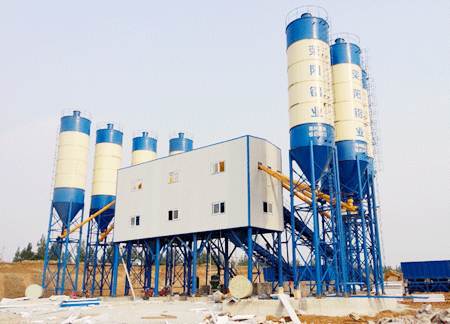 Case of HZS120 concrete mixing station in Nanyang, Henan