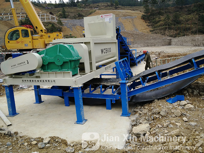 Zhengzhou Jianxin Machinery produces 600T stabilized soil mixing plant in guizhou, China.