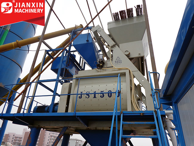 JS series concrete mixer produced by zhengzhou jianxin machinery.