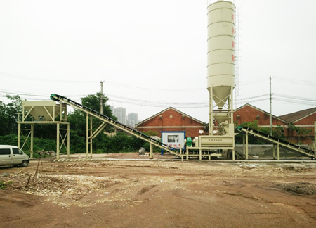 Hubei Huanggang WBZ600 Stabilized Soil Mixing Plant Was Put into Operation