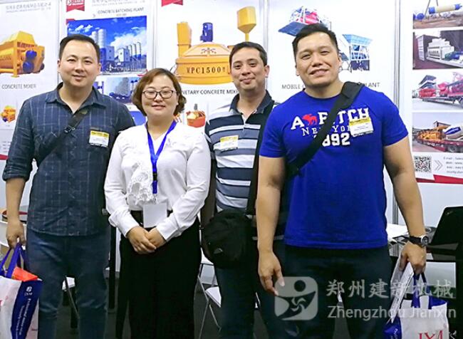 Jianxin machinery participate in the engineering mining machinery and building materials exhibition was staged in Manila(图1)