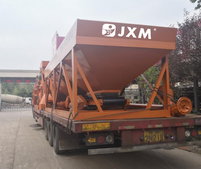 Zhengzhou Jianxin Machinery independently designed and produced a complete set of hzs50 concrete mixing plants(图1)